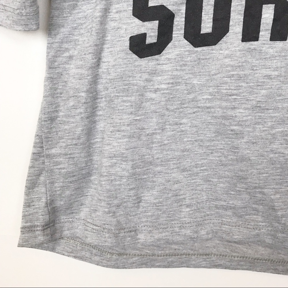 🌺ZARA Basic Graphic Crop T-shirt-Gray - Picture 4 of 5